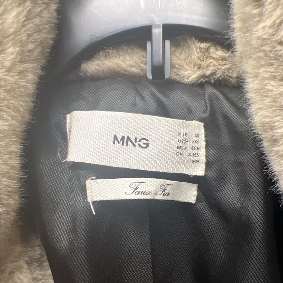 Mango Teddy Jacket in Tan Cozy and Stylish - Picture 3 of 3